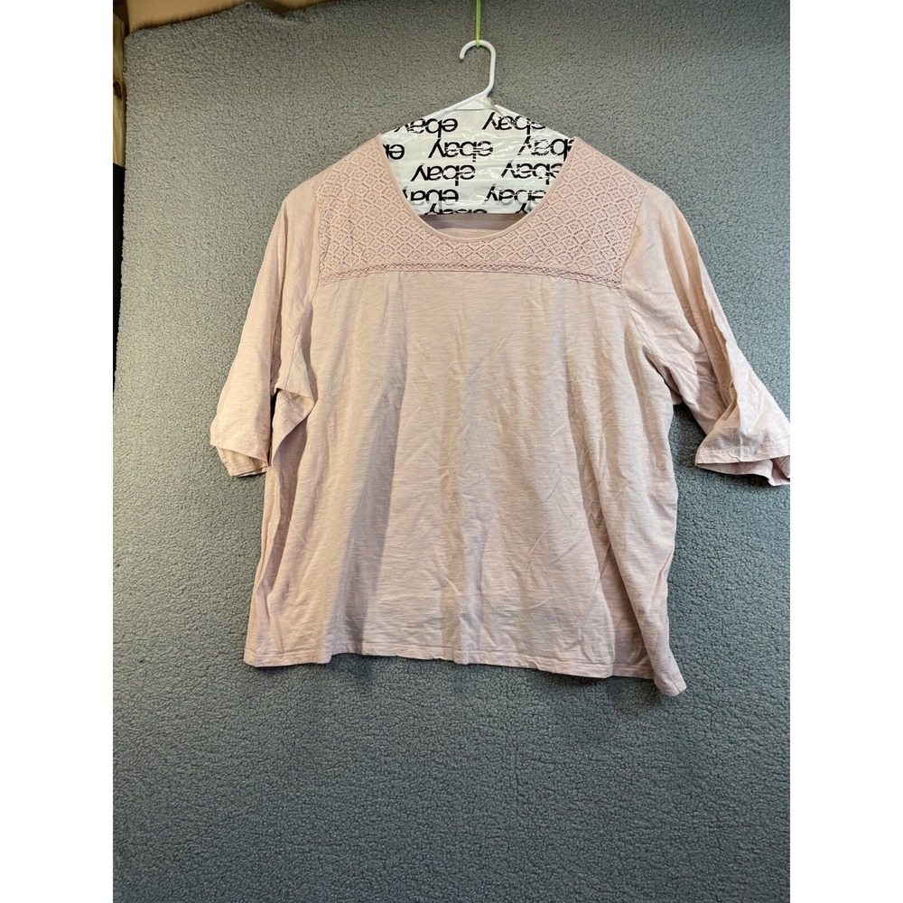 Catherines Womens Plus Size 4X ‎ T-shirt Short Sleeve